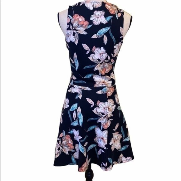 Decree Floral Womens Two-Piece Top & Skirt Sleeveless Dark Multicolor Size Small - Picture 2 of 8